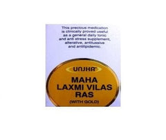 Unjha Maha Laxmi Vilas Rasa with Gold (10Tab)