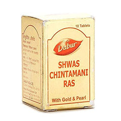 Dabur Shwas Chintamani Ras with Gold (10Tabs)