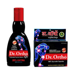 Dr Ortho Ayurvedic Capsule+Oil (Combo Of 3 packs)
