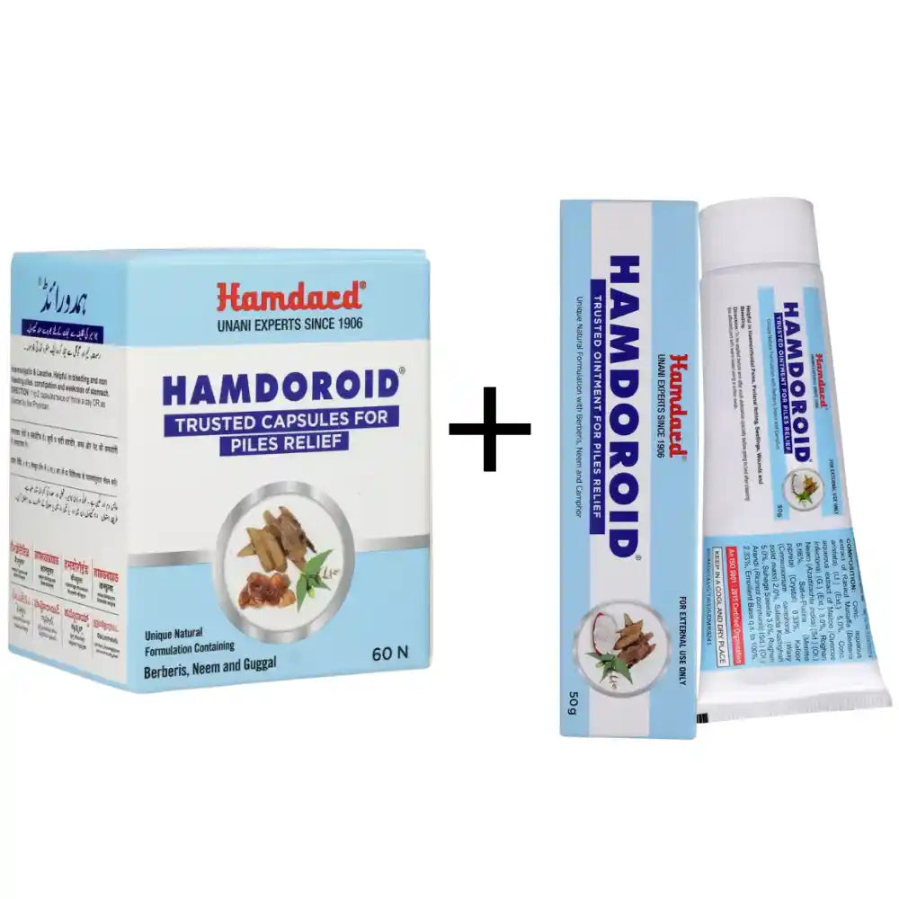 Hamdard Hamdoroid-Capsule & Ointment combo pack