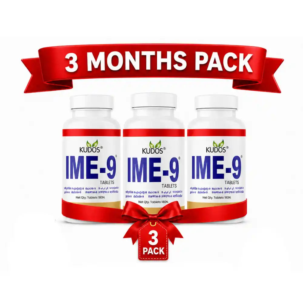 Kudos IME-9 Tablets (180Tab) (Pack of 3)
