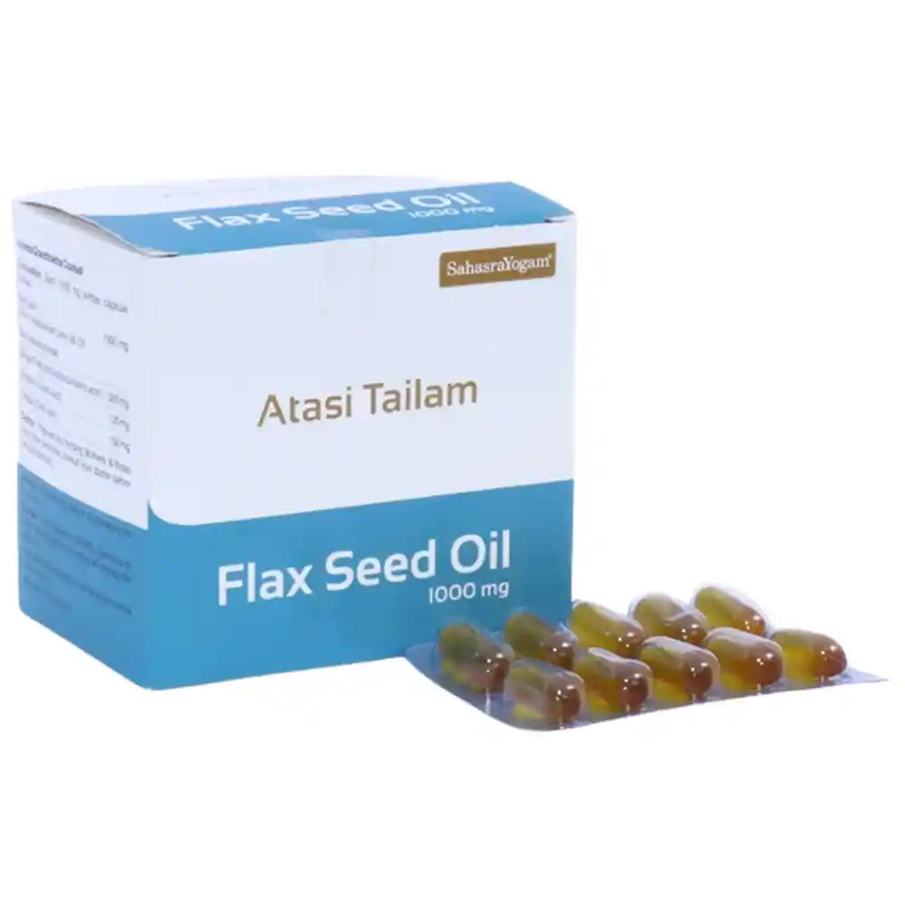 Sahasrayogam Atasi Tailam (Flax seed Oil) (100Capsules)