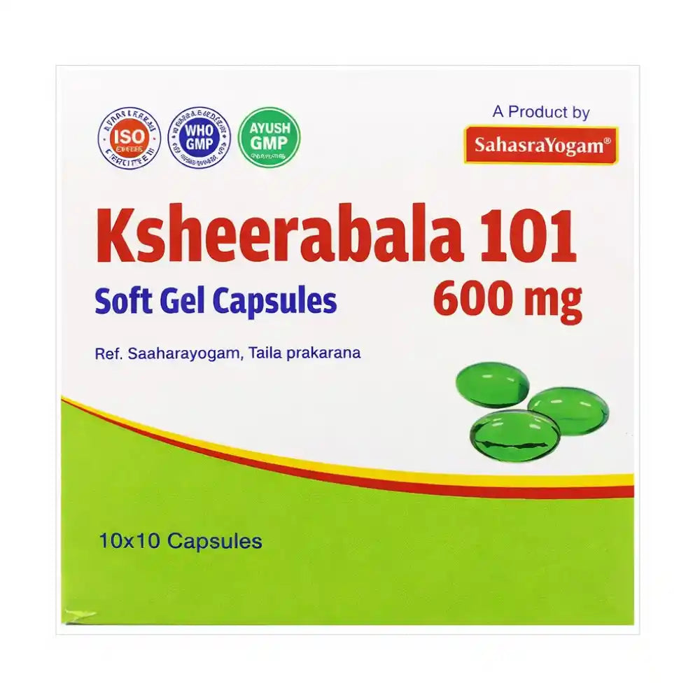 Sahasrayogam Ksheerabala 101 Avarti (100Capsules)