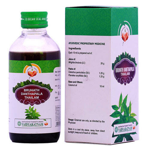 Vaidyaratnam Bruhath Danthapala Thailam (100ml)