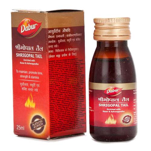 Dabur Shri Gopal Tail (25ml) combo of 3 packs