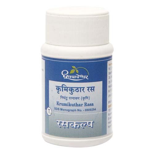 Dhootapapeshwar Krumikuthar Rasa (60Tab)