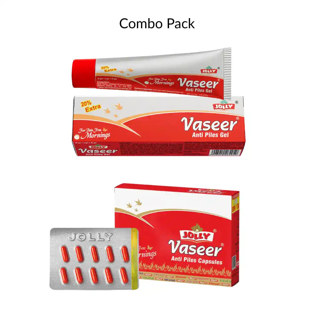 Jolly Vaseer Capsules + Cream (30Caps & 30gm Gel) Combo pack