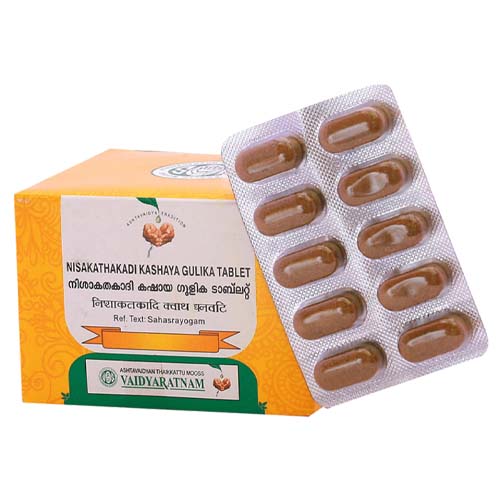 Vaidyaratnam Nisakathakadi Kashaya Gulika (100Tab)