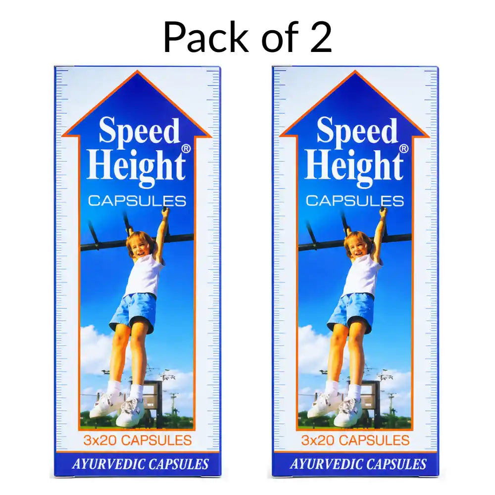 Speed Height Capsules (60Cap) Combo of 2 packs