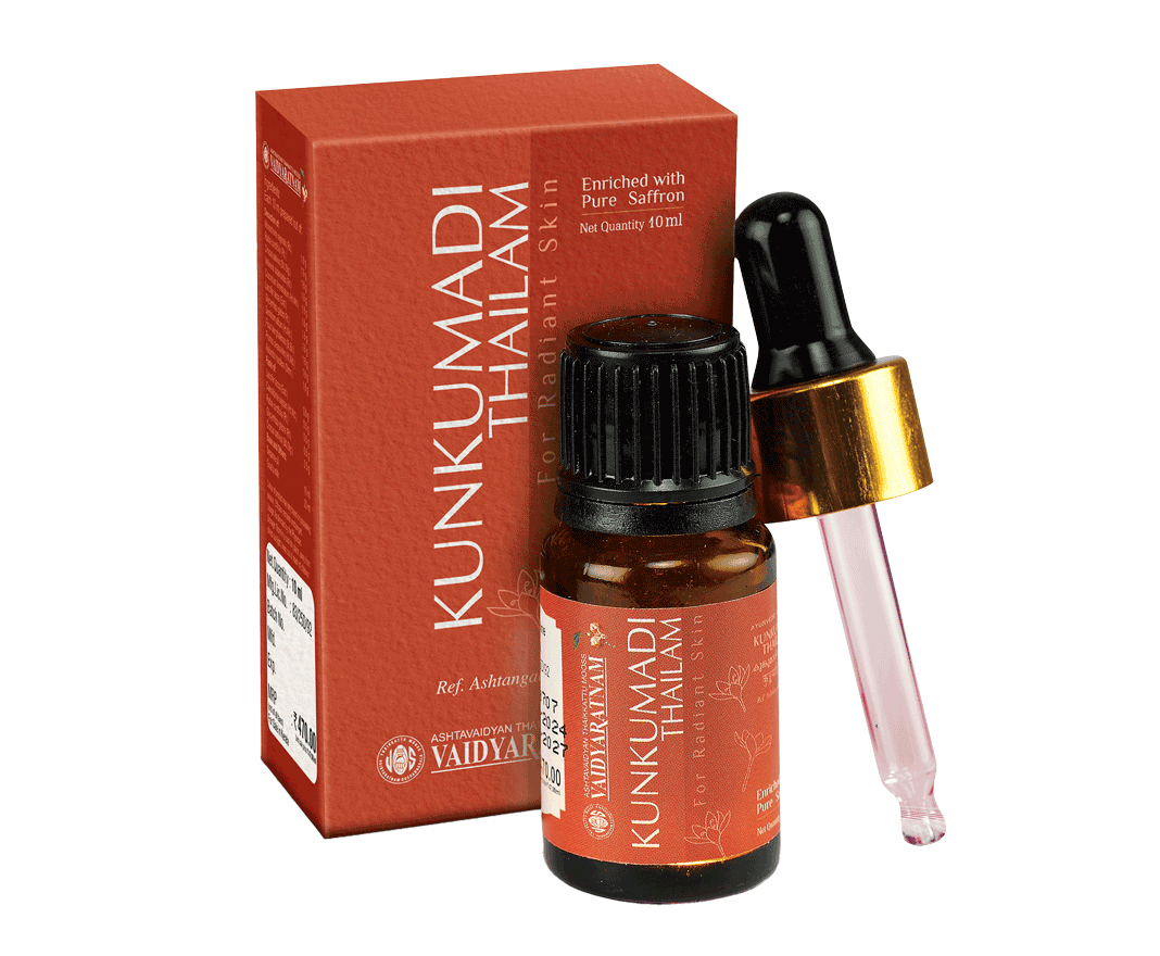Vaidyaratnam Kunkumadi Thailam (10ml)