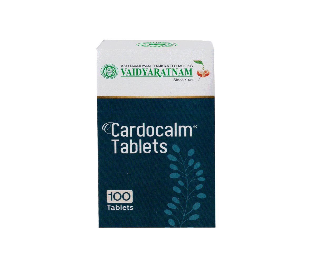 Vaidyaratnam Cardocalm Tablets (100Tabs)