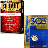 Dindayal Shilajit Power & 303 Capsules (10cap each) Combo