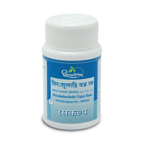 Dhootapapeshwar Shirahshooladri Vajra Rasa (60Tab)